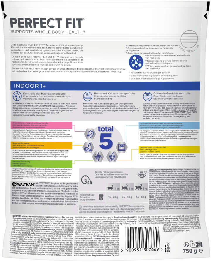 PERFECT FIT Katzen-Trockenfutter Indoor - Mit Rind